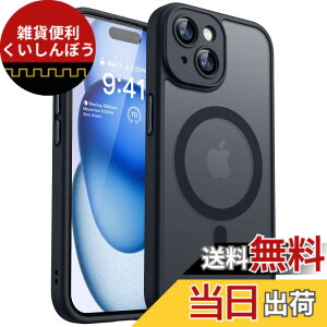�y���������zCANSHN iPhone �p �P�[�X Magsafe�Ή� �J�������ӕی� ���C�����X�[�d �ϏՌ� �G�A�K�[�h�R�[�i�[ �����h�~ �w��h�~ �F�F�u���b�N�A�T�C�Y�FiPhone 15 Plus �p (6.7 �C���`)