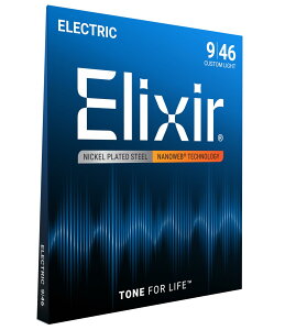 �y���������zElixir �G���N�T�[ �G���L�M�^�[�� NANOWEB �y�������K�i�z �F�F1�Z�b�g�A�T�C�Y�FCustom Light .009-.046