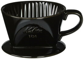 【送料無料】カリタ Kalita 雑味が出る前においしさだけを引き出す速い抽出速度の3つ穴 コーヒー ドリッパー 保温性が高い 陶器 ドリップ 器具 おしゃれ キャンプ アウトドア 喫茶店 アンティーク 結婚 祝い プレゼント ギフト 贈り物 色：ブラック、サイズ：1~2人用
