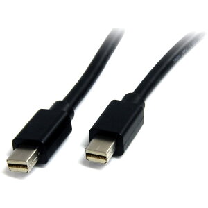 �y���������z�X�^�[�e�b�N.com Mini DisplayPort 1.2 �P�[�u�� 4K / HBR2�Ή��~�j�f�B�X�v���C�|�[�g�P�[�u�� Mini DP(�I�X) - Mini DP(�I�X) �F�F�u���b�N�A�T�C�Y�F2m
