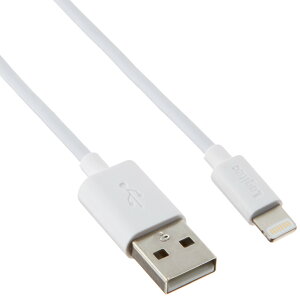 �y���������z���W�e�b�N ���C�g�j���O�P�[�u�� Lighting USB�P�[�u�� �yApple�F�� iPhone&iPad�Ή��z 0.1m �z���C�g LHC-UAL01WH �F�F�z���C�g�A�T�C�Y�F0.5m