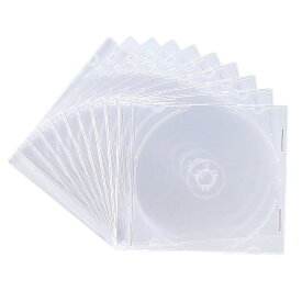 【送料無料】サンワサプライ スリムBD DVD CDケース 1枚収納 色：クリア、サイズ：W142xD5xH124.5mm
