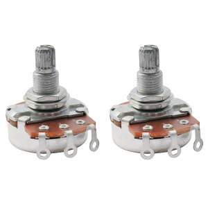 �y���������zMusiclily 18mm �t���~���T�C�Y �M�^�[/�x�[�X�̃{�����[���A�g�[���p�R���g���[���|�b�g(2��) �F�FA500K�A�T�C�Y�F30 mm x 23 mm x 18 mm
