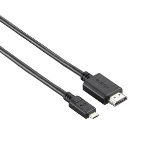 �y���������z�G���R��(ELECOM) MHL�P�[�u�� ELECTRONIC_ADAPTER �F�F�u���b�N�A�T�C�Y�F3m