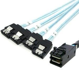 �y���������zchenyang SF-031-040-070-082 Mini SAS SFF-8087 to SFF-8643 �f�[�^�T�[�o�[ �n�[�h�f�B�X�N RAID �P�[�u�� 50cm �F�FSFF-8643 - 4 SATA�P�[�u�� 0.5M�B�A�T�C�Y�F0.5M