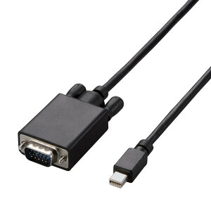 �y���������z�G���R�� �ϊ��P�[�u�� miniDisplayPort-VGA �F�F�u���b�N�A�T�C�Y�F3m