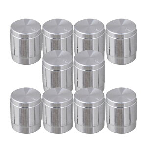 �y���������zYibuy 10 PCS�{�����[���R���g���[�����[�^���[�m�u Exquisite Diameter 6mm �V���o�[ �F�F�V���o�[