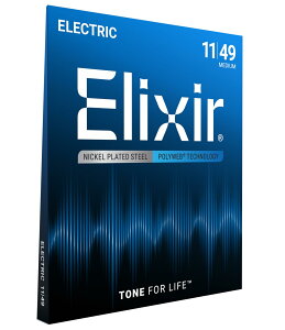 �y���������zElixir �G���N�T�[ �G���L�M�^�[�� POLYWEB �y�������K�i�z �F�F1�Z�b�g�A�T�C�Y�FMedium .011-.049