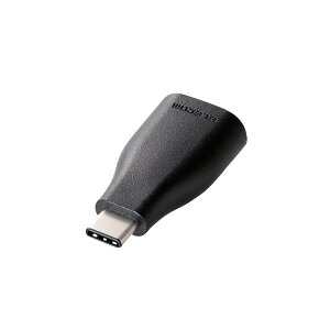 �y���������z�G���R�� USB2.0 Type-C �ϊ��A�_�v�^ typeC-A ���X �u���b�N TB-AFCMADBK �F�F�u���b�N
