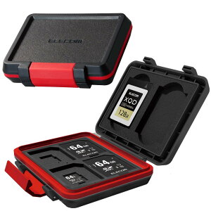 �y���������z�G���R�� �������J�[�h�P�[�X �F�F�u���b�N�A�T�C�Y�FSD4:��+microSD:4��+XQD:2��