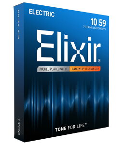 �y���������zElixir �G���N�T�[ �G���L�M�^�[�� NANOWEB �y�������K�i�z �F�F1�Z�b�g�A�T�C�Y�F7�� Light/Heavy .010-.059