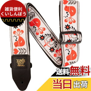 �y���������z�y���K�i�z ERNIE BALL JACQUARD STRAP �W���J�[�h�E�X�g���b�v �F�F���b�h�E�o�[�h�E�E�B���^�[�A�T�C�Y�F�W��