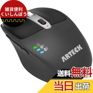 �y���������zArteck �}���`�f�o�C�X ���� ���C�����XBluetooth�}�E�X 2.4GHz USB ���V�o�[ �l�ԍH�w�݌v �E��É��N���b�N �R���s���[�^�[�A�f�X�N�g�b�v�APC�A���b�v�g�b�v�AMac�AiPad��Windows10/8 iPad