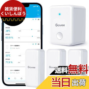 �y���������zGovee WiFi �����x�v ���x�v ���x�v �f�W�^�� ���C�����X �����x �����΍� �A���[�� �ُ�ʒm �C���e���A �R���p�N�g �Z���T�[3�� �Q�[�g�E�F�C1�� �΍� �����x�Ǘ� ���� �n���� �