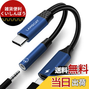 �y���������zLAMSCAT 2in1 �^�C�vC �C���z���ϊ� �A�_�v�^ PD 60W�}���[�d Type-C �C���z���W���b�N �[�d�A�_�v�^ ��҃P�[�u�� �[�d���Ȃ��� �ʘb ���ʒ��� �|�[�^�u�� iPad pro Google Pixel Xperia Samsung G