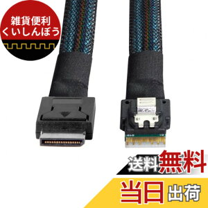 �y���������zXiwai OCULINK PCIE PCI-EXPRESS SFF-8611 8x 8 ���[�� - �f���A�� SFF-8087 4x SSD �f�[�^ �A�N�e�B�u �P�[�u�� 50 cm �F�FBlack