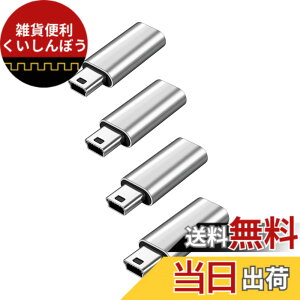 �y���������zYFFSFDC USB C to �~�jUSB �ϊ��A�_�v�^ 2�Z�b�g USB C (���X) - Mini USB(�I�X)�A�_�v�^�[ USB Mini B�I�Xto USB C �ϊ��R�l�N�^ �[�d�ƃf�[�^�]�� �ϊ��A�_�v�^�[ �F�F�V���o�[ 4�Z�b�g