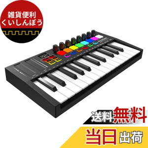 �y���������zOYAYO MIDI�L�[�{�[�h 25�� �[�d�� �x���V�e�B�Ή� MIDI�R���g���[���[ 8�o�b�N���C�g�t���h�����p�b�h 8�m�u OLED�f�B�X�v���C���� DAW�A�g�Ή� ���y����pMIDI�R���g���[���[ �F