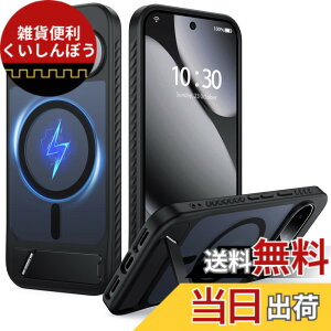 �y���������zFNDMIL Google Pixel Series �p �J�o�[ Mag-Safe�Ή� ���^ �F�F�u���b�N[Magsafe�Ή�]�X�^���h�t���A�T�C�Y�FGoogle Pixel 10/10Pro