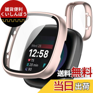 �y���������zJXRICH �Ή� Fitbit Sense 2/Versa 4 �P�[�X �y�� PC+�����K���X Fitbit Sense 2/Versa 4 �p �ی�J�o�[ �����x �����ȒP �ϏՌ� �S�ʕی� Fitbit Sense 2/Versa 4 �J�o�[ �Ή� �F�F�s���N