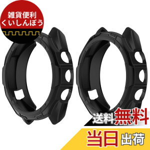 �y���������zSHEAWA for Garmin�K�[�~�� Approach S70 47mm �P�[�X �J�o�[ TPU�S�� �ی�P�[�X �݊��i �ی�J�o�[ �ϏՌ� �A�N�Z�T���[ �F�F�u���b�N2��