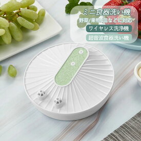 ミニ食器洗い機 ポータブル 小型食器洗浄機 超音波ミニ洗浄機 USB充電式 ワイヤレス洗浄機 節水 野菜/果物/皿などに対応 超音波食器洗い機 食洗機