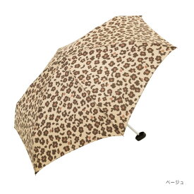 【即納可能】ヒョウ柄 かわいい 折りたたみ傘 レディース！折畳み傘 コンパクトポーチ レオパード ミニ