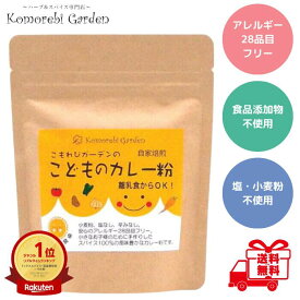 こもれびガーデン こどものカレー粉 90g カレー粉 無添加 離乳食 こどものカレー 甘口 ベビーフード 1歳 アレルギー28品目フリー 辛くない 粉末 小麦粉不使用 スパイス 送料無料