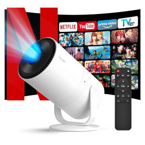 Tecaki �v���W�G�N�^�[ �ƒ�p�yAndroid TV���ځE�d���t�H�[�J�X�E������`�E270°��]�z ���^ 1080P �V�䓊�e �É� 4K�Ή� 25000LM �z�[���v���W�F�N�^�[ Bluetooth5.4 HiFi�X�s�[�J�[���� Wifi6 200inch���