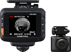 �R���e�b�N �h���C�u���R�[�_�[ ZDR-850R 360°�J�����őS���ʋL�^+�����J�����Ŏԗ������^�� GPS���� �O��STARVIS�Z�p���ڃZ���T�[�̗p �㑱�Ԑڋ߂��m�点�@�\ �����N�� ���{�� 3�N�ۏ� ����