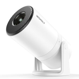 WISHOLY �v���W�F�N�^�[ �ƒ�p �yAndroid TV���ځE�d���t�H�[�J�X�z�v���W�F�N�^�[ ���^ 27000LM 270°��] �Ղ낶�������[ �ƒ�p ���^ 4K�Ή� WiFi6 ������`�␳ Bluetooth5.4 HiFi�X�s�[�J�[ �V�䓊�e