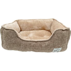 cecile's cottage 猫 ベッド 犬 ベッド 　ふわふわ　ペットベッド 小型犬 あごのせ 丸洗い インテリアイ 洗える 角型 オールシーズン ソファー ふわふわ 北欧 猫ベッド 犬ベッド ねこ 通年 (ブラ