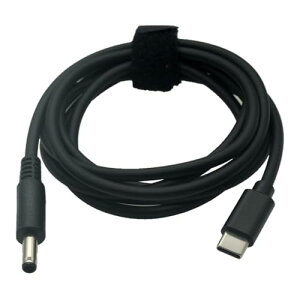 DELL �m�[�g�p�\�R�� �p PD �[�d�P�[�u�� USB-C �ϊ��A�_�v�^�[ �P�[�u�� �f�� �ϊ��A�_�v�^ USB Type-C TO DELL AC�A�_�v�^�[ 4.5x3.0mm �i�O�a4.5mm-���a3.0mm�j65W�o�͑Ή� �g���K�[�P�[�u�� 1.5���[�g��