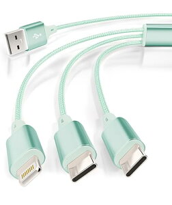 inklink���� �I�ׂ�3�^�C�v 9�J���[ �R���p�N�g�w�b�h 3in1 �[�d�P�[�u�� �}�� 1.2m �[�d�R�[�h 3 in 1 �����ϋv USB-C Type-C MicroUSB ���C�g�j���O 3�䓯���[�d iPhone Android �^�C�vC �e��Ή��y���{�u��