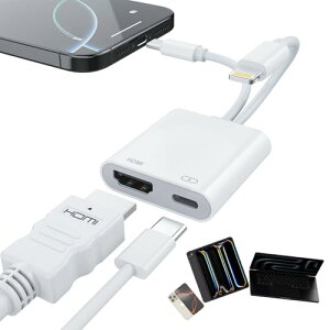 y2025VoEMFiF؁zType-C/iPhone HDMIϊ A_v^[ digital avA_v^lightning/^Cvc 4K@60HzΉE100W PD[dEݒsvEAPPsvE dsv Switch/iPhone/MacBook Pro/Air/iPad/Galaxy/er/j^[