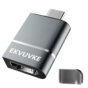 EKVUVKE USB C HDMI ϊA_v^[y2025Vo 4K@60HzzHDMI Type-C ϊA_v^[ [Thunderbolt 4 / 3] hdmi X}z ϊP[u USB C[qHDMIX iPhone 17/16/15/ iMac/Air 2023/ S23/ XPS 17 ȂǂɑΉ
