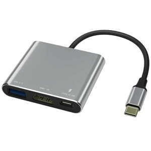 USB Type C HDMI A_v^ ^Cv c Fuyi 4K 𑜓x hdmi|[g+typeC PD[d|[g+USB 3.0 |[g 3in1 ϊ A_v^ switch MacBook Pro/Mac Air 2018-2023M1M2M3/Mac mini/iPad Pro,Samsung Galaxy S20/S10/Note10̑US