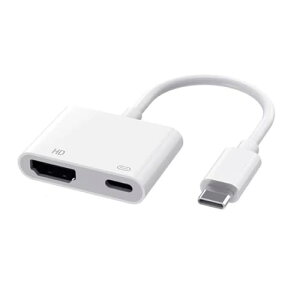 USB Type-C HDMI ϊ A_v^[ ^CvC HDMI ϊP[u 4K@60Hz 1080P 100W}[d TV Type Cerڑ USB-C Digital AV fW^ AV A_v^[ iPhone 15/16/17 V[YAiPad Mini AirAMacBook ProAiPad P
