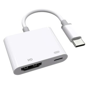 HDMI type-c ϊA_v^ ^Cvc hdmi ϊ iPhone 15 HDMI ϊP[u 2in1 4K }[d dsv ݒsv xȂ o iPad/iPhone/Google Pixel/Samsung/SwitchKp