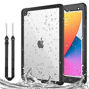 iPad 9 �h���P�[�X ATiC ��9/8/7����(2021/2020/2019)�Ή� �h���J�o�[ IP68�ō��K�i ���S�h�� 2021�V�^ �A�C�p�b�h�J�o�[10.2�C���` �y�� ���^ �X�g���b�v�t�� �ϐk �h�o �ϏՌ� 360�x�S�ʕی� ���S�� �A�E