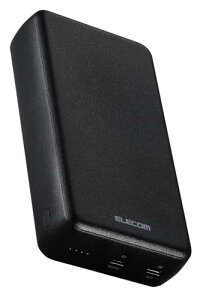 GR oCobe[ 20000mAh 20W USB PDΉ 2|[g Type-C P[utʔ @OK y iPhone 15 SE3 iPad 10 Ήz ubN EC-C24BK