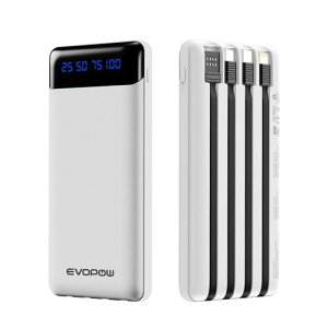 EVOPOW oCobe[ 20000mAh 4{P[u 5䓯[d gуobe[ LCDcʕ\ d y ^ e ^ѕ֗ gя[d iOS/Android S@Ή SS X}z [d