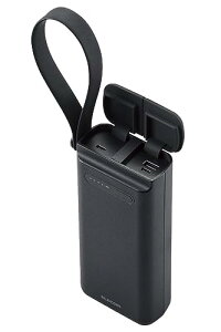 GR oCobe[ _S 30000mAh USB PDΉ o2|[g v52.5Wo USB-C 45Wo / USB-A 7.5W h ho IP44 [ Macbook Air/iPad 10 / iPhone 16 15 14 ] ubN DE-C41-30000BK