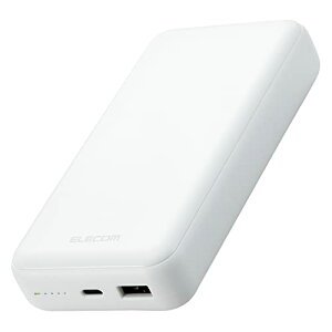 GR oCobe[ 20000mAh e ( USB PDΉ ) 20W Type-C×1 / USB-A×1 zCg DE-C34-20000WH