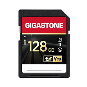 y V90 UHS-IIzGigastone SDJ[h 128GB UHS-II V90 SDXC  [J[h, ő300MB/s, 4K UHD rfI Canon Nikon Ȃ fW^J ჌tΉ ~jP[X1t