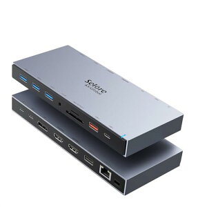 Selore USB C hbLOXe[V type c HDMI 2 Docky15 in 1z DP DP1.4 4K 2 3ʃ[h fA gvfBXvC 100W }[d LLAN RJ45/3.5mm I[fBIWbN/USB-A 3.1/3.0/2.0/USB-C/P