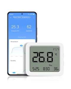 Xiaomi�X�}�[�g�����x�v 3 ���� �����x�f�W�^���Z���T�[ ���@�\�f�B�X�v���C �����d�� Bluetooth�ڑ� Mi Home�A�v���Ńf�[�^�[�Ǘ�