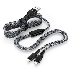 iPhone [dP[u 1.2m 2in1 [dP[u 2.4A&3A }[d USB-A to USB-C & Lightning P[u CgjOP[u Type-c ACtH usb [dR[h ϋviC҂ 2䓯[dΉ iPhone 16/15/1