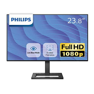 PHILIPS �t���f�B�X�v���C�EPC���j�^�[ 242E2F/11 (23.8�C���`/FHD/IPS/5�N�ۏ�/D-sub 15,HDMI,Display Port/4�ʃt���[�����X/Adaptive Sync/������h�~/�u���[���C�g�y��)