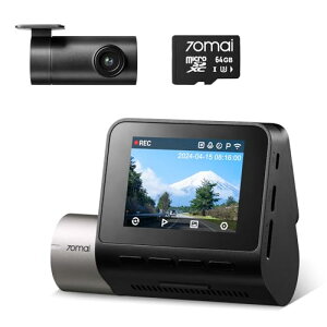 yO2J+64GB SDJ[htz 70mai Dash Cam A510hCuR[_[ 2.7k 500f Î ^hR STARVIS 2 IMX675ZT[ 24ԒԊĎ ADASS^]x@\ GPS GZT[
